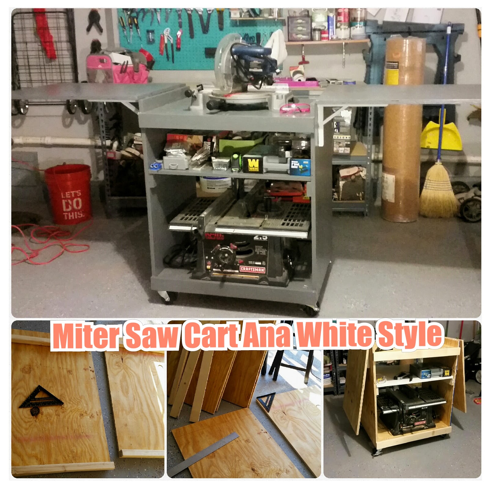 DIY Miter Saw Cart: Ana White Style