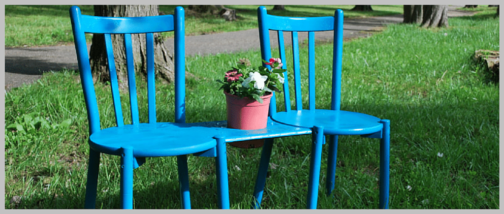 Cent-Sational Chair Bench with Planter