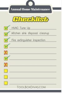 Annual Home Maintenance Checklist - ToolBox Divas