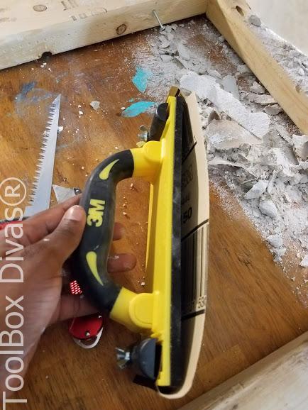 Learn How to Patch a Hole in Drywall - Toolbox Divas 5