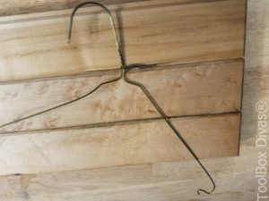DIY Coat Rack using Wire Hangers - ToolBox Divas