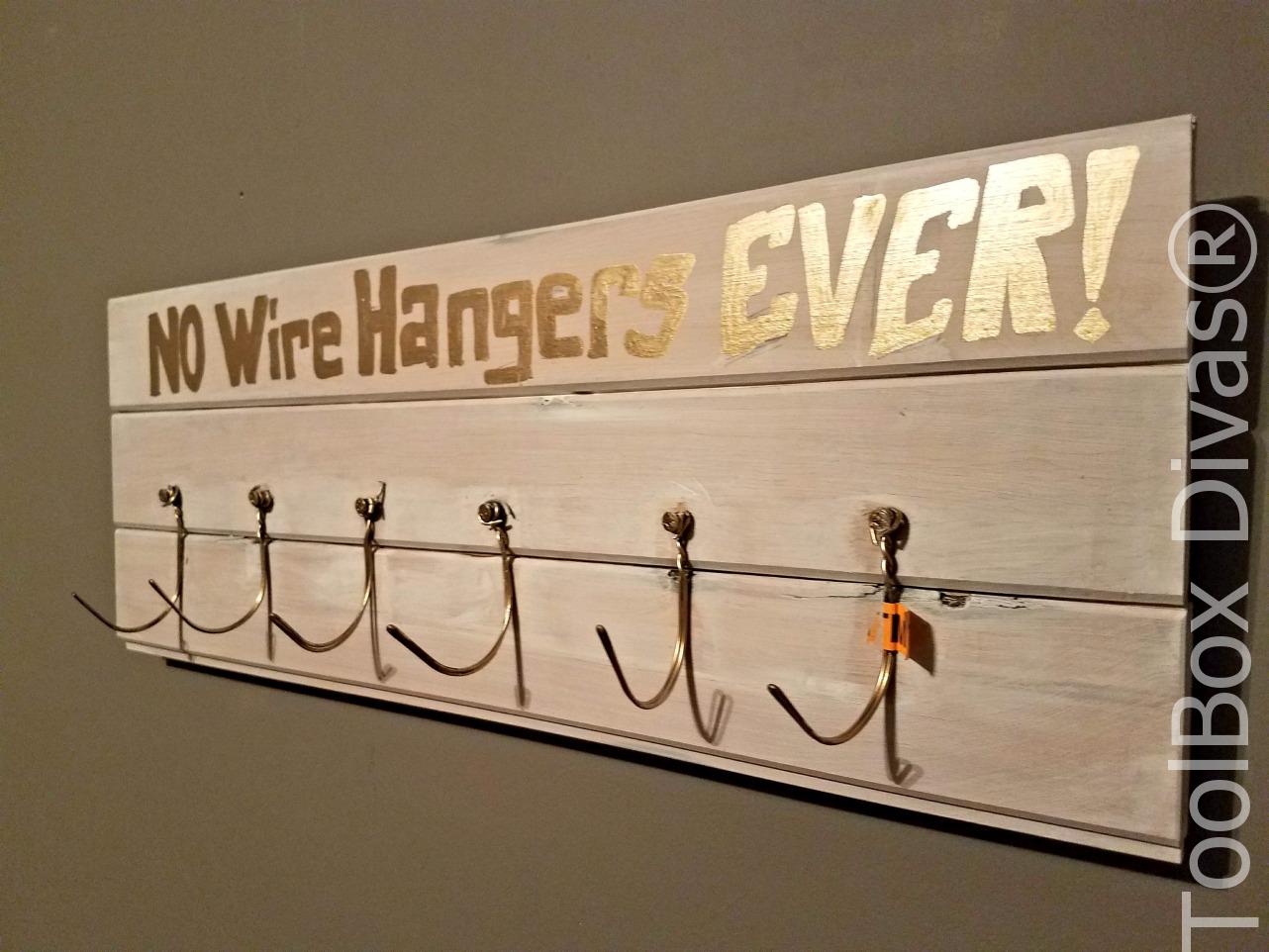 No Wire Hangers Ever! – Use It To Build a Coat Rack