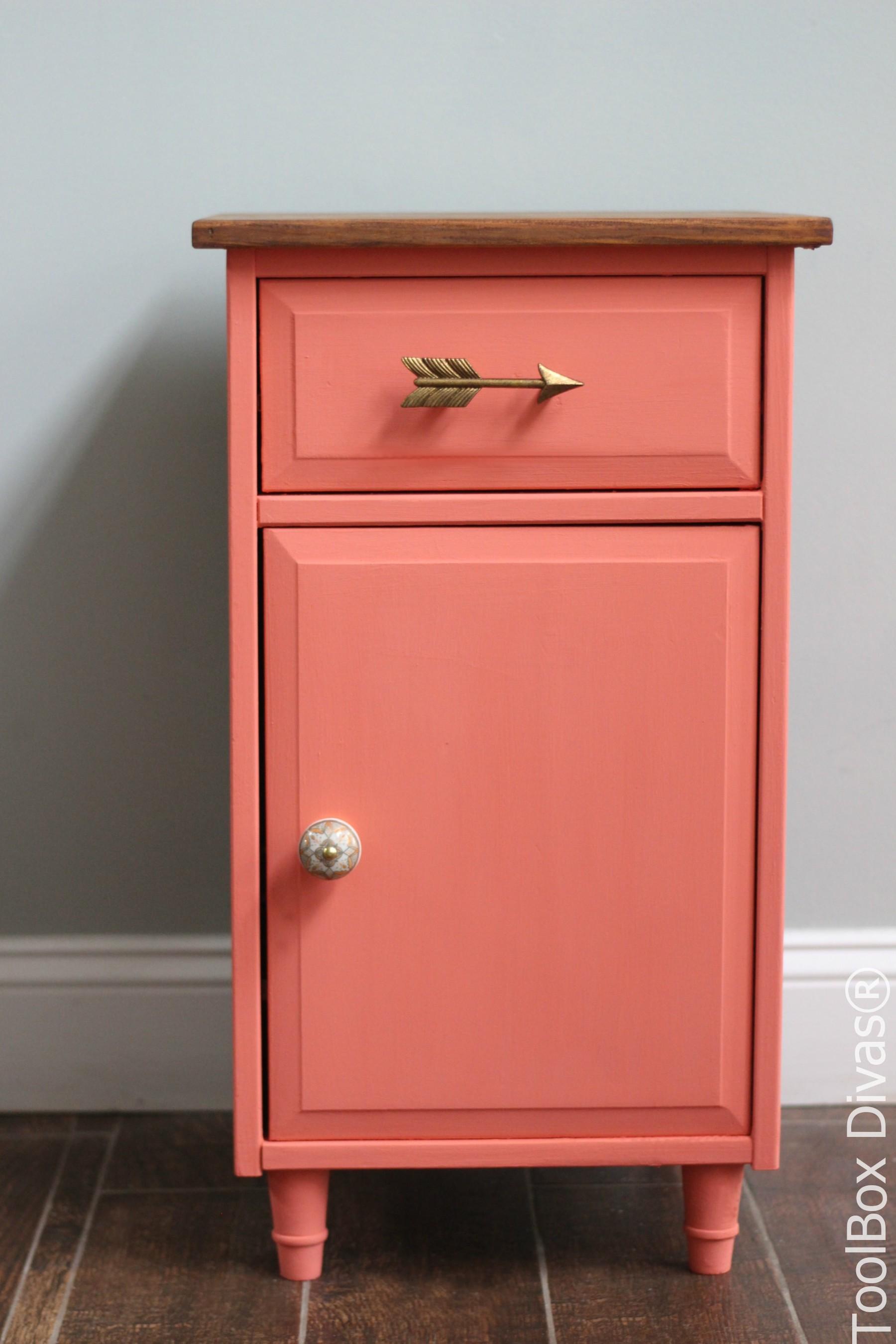 Furniture Makeover: Refinished Nightstand
