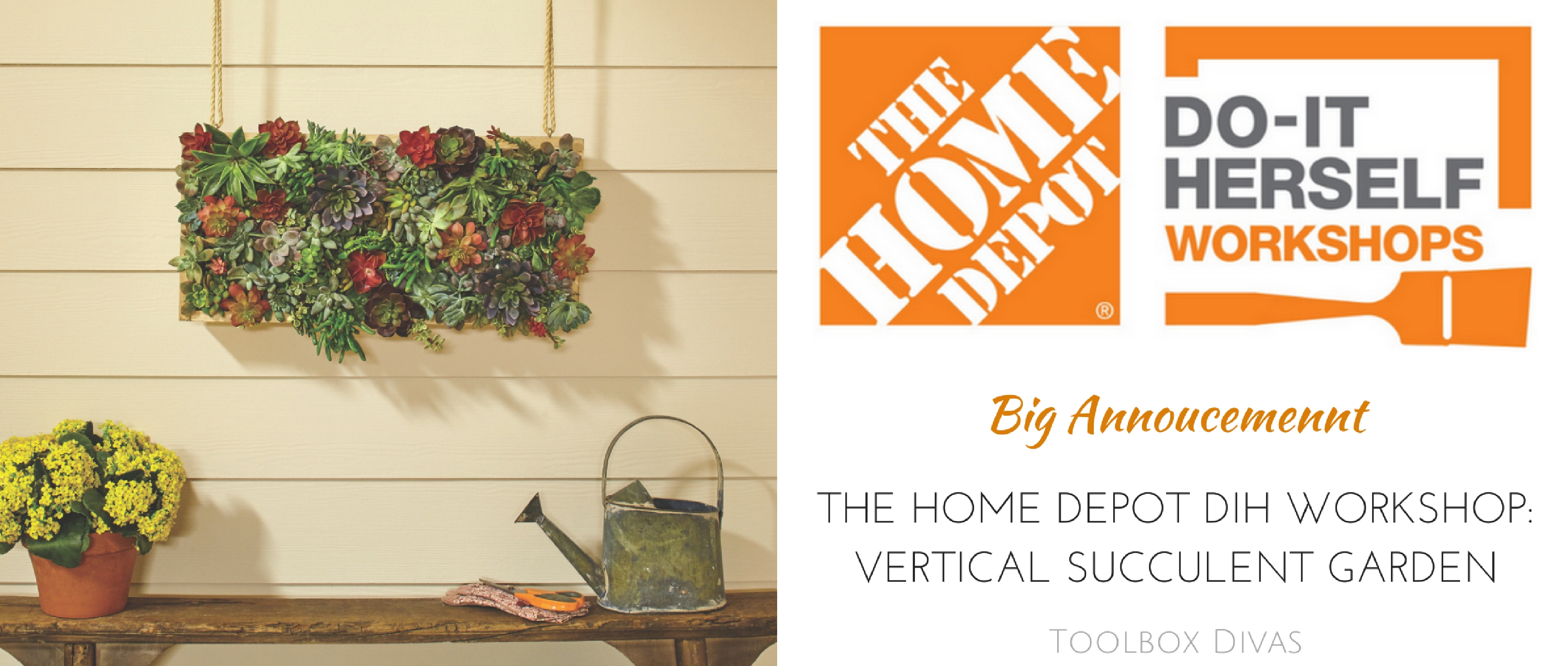 The Home Depot DIH Workshops: Vertical Succulent Garden