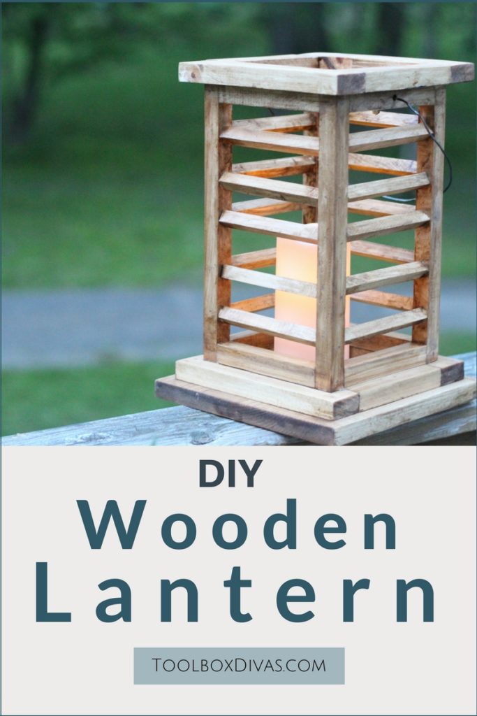 DIY Wooden Lantern - Toolbox Divas