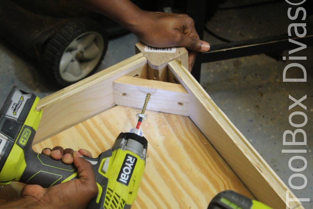 How to Build A DIY Tufted Bench - Toolbox Divas 23