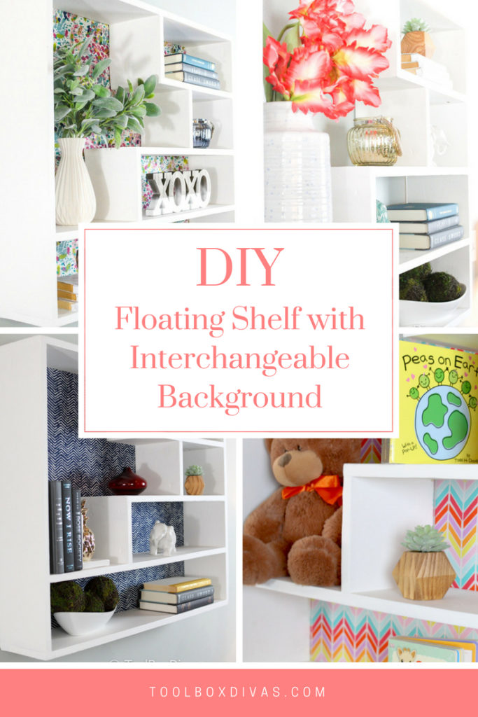 DIY Floating Bookshelf - Toolbox Divas