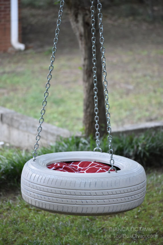 How to make a tire swing @toolboxdivas