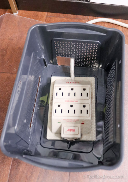 Diy Cable Management Box Baby Proof The Surge Protector Toolbox Divas - Diy Power Strip Surge Protector