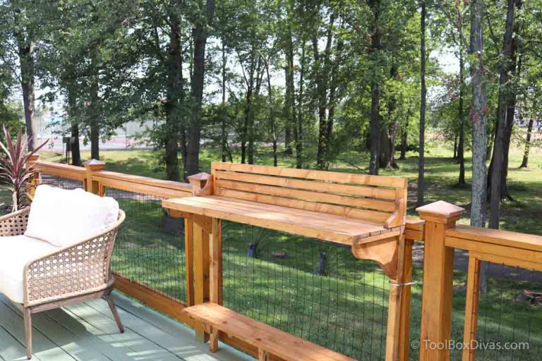 How to Make a Balcony Bar Table ToolBox Divas
